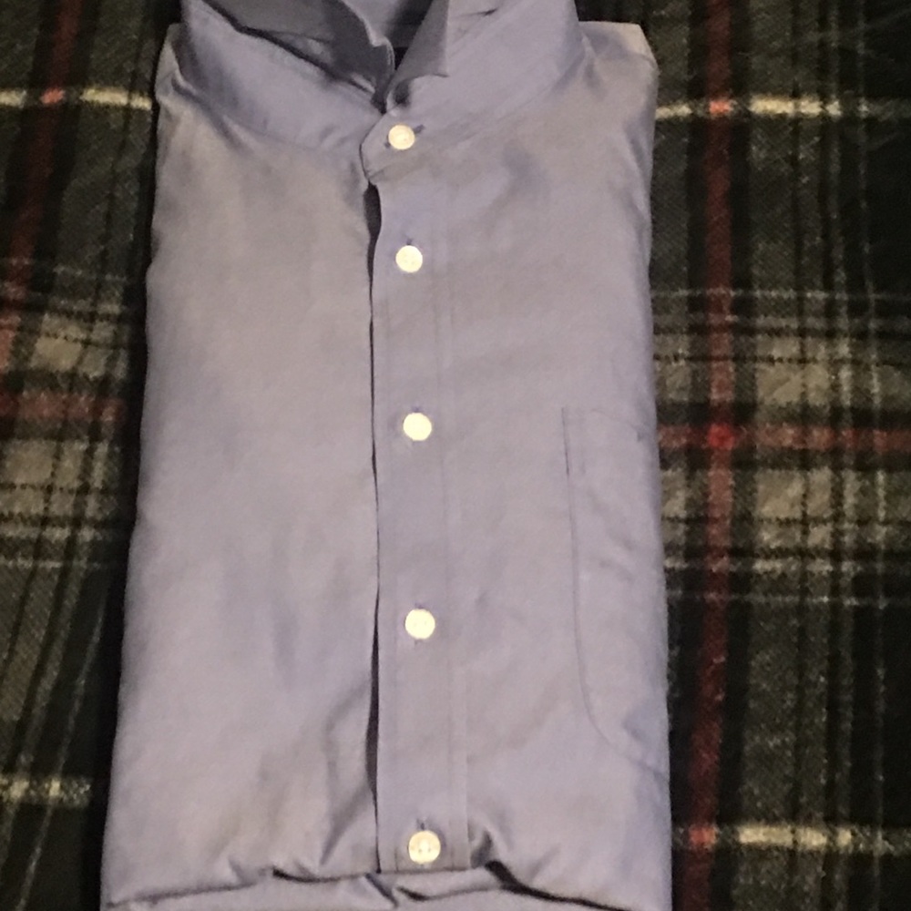 Blue EB wood long sleeve blue shirt